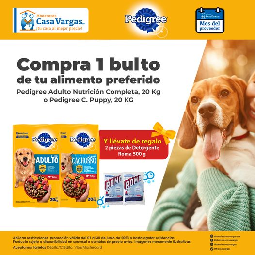 ACasaVargas's tweet photo. Confía en lo bueno con Pedigree 📷
Promoción válida del 01 al 30 de junio de 2023 o hasta agotar existencias.
#mascotas #peludos #perros #promociones https://t.co/E3GCBv0cAV
