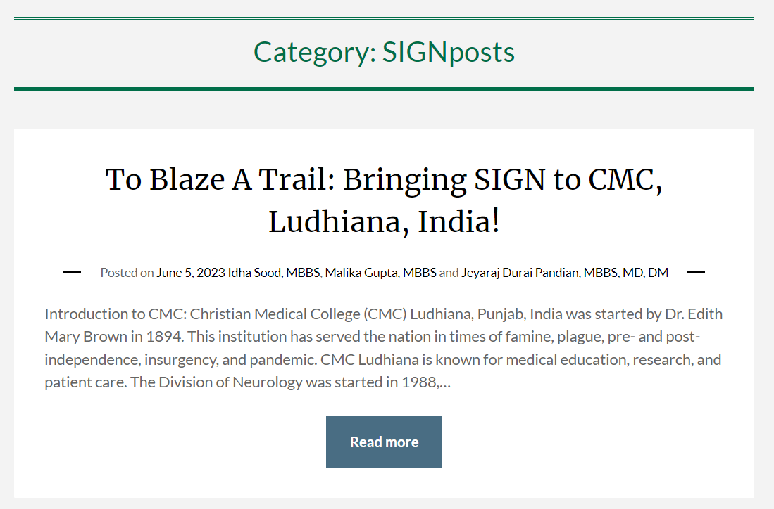 I have always strived to spread my passion for #Neurology. One such way I was able to do it was to establish the first active chapter of #StudentInterestGroupinNeurology, <a href="/AANmember/">American Academy of Neurology</a>, in my country, India in my now alma mater, <a href="/CMCLudhiana/">Christian Medical College & Hospital Ludhiana</a> with <a href="/jeyaraj_pandian/">Jeyaraj Pandian</a> 
<a href="/GreenJournal/">Neurology Journal</a>