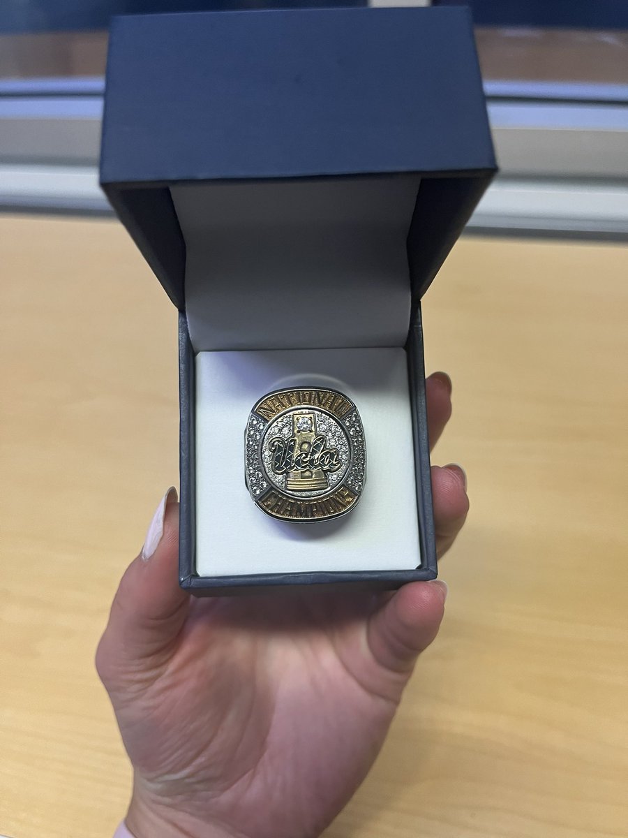 CoachPaigeScho's tweet photo. First National Championship ring with @UCLAWSoccer 🤩 what an honor https://t.co/nIJomCubl1
