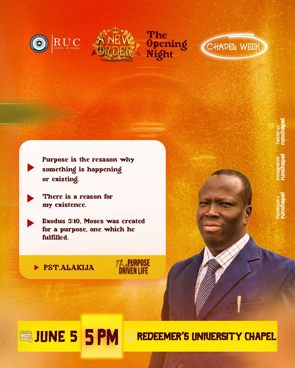 run_chapel's tweet photo. Here are the key points from today's topic🤗.
See you tomorrow 🤗.

#runchapel 
#runchaplaincy 
#redeemersuniversity 
#chapelweek2023 
#chapelweek 
#aneworder 
#keypoints https://t.co/Sq3iBBzWgH