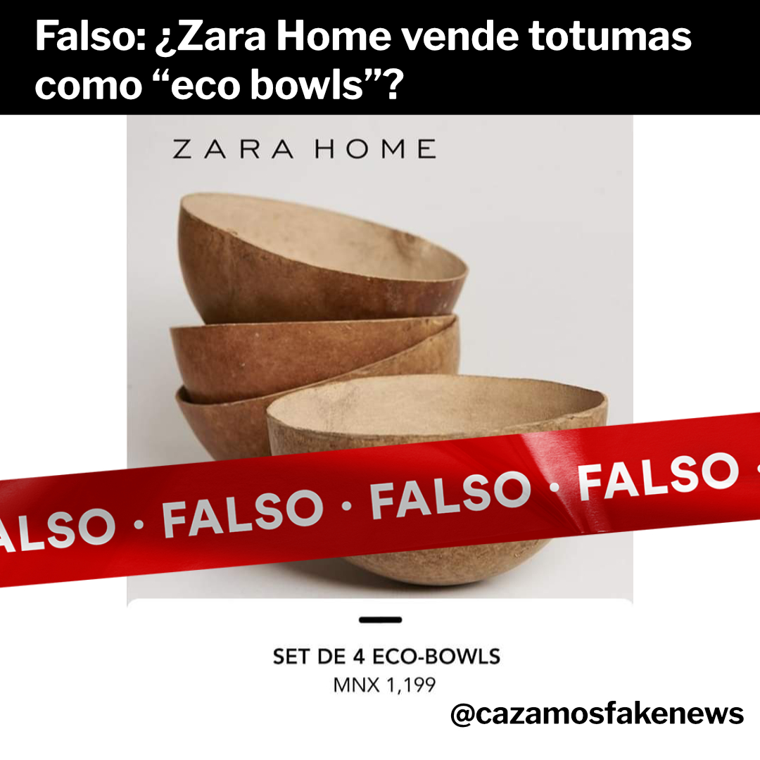Cazadores de Fake News on Twitter "Falso ¿Zara Home vende totumas