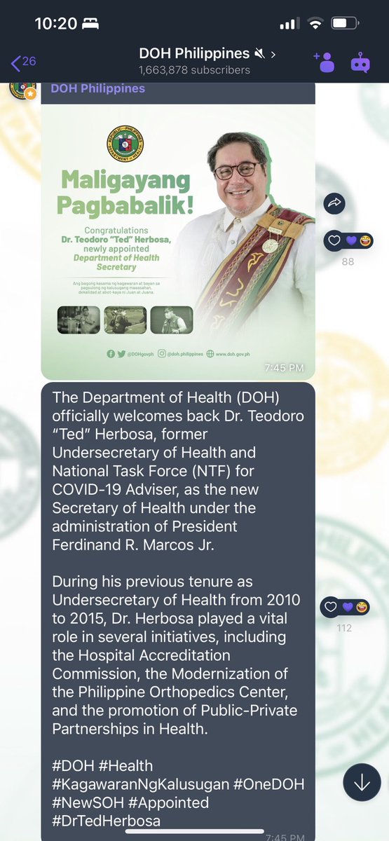 rowena_guanzon's tweet photo. Dr.Ted Herbosa is a good choice for DOH Secretary. Finally, BBM listened to the fairies not the  witches. https://t.co/IGqrF7Jc6f
