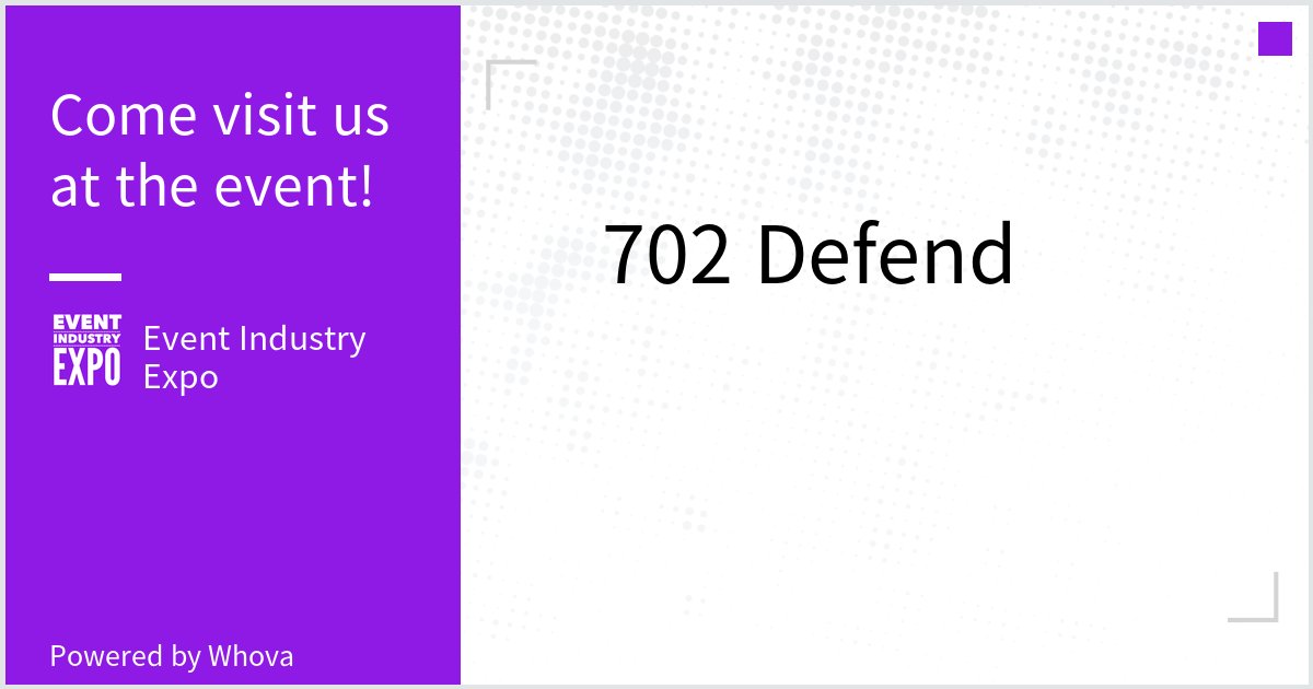 Come check us out at Event Industry Expo. #eventindustryexpo - via #Whova event app