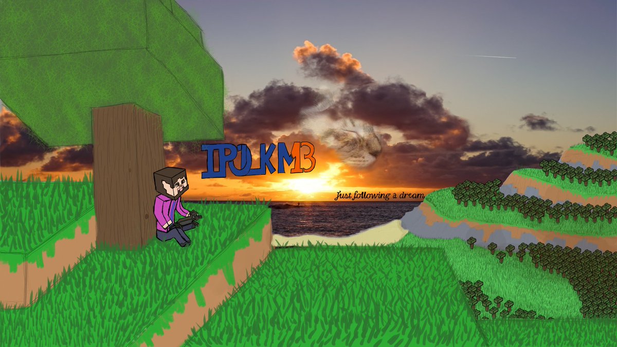 IPOLKM's tweet image. It's been a long time coming, but I'm finally updating my channel banner

And I'm really quite proud of this one.
#minecraft #YouTube #art
