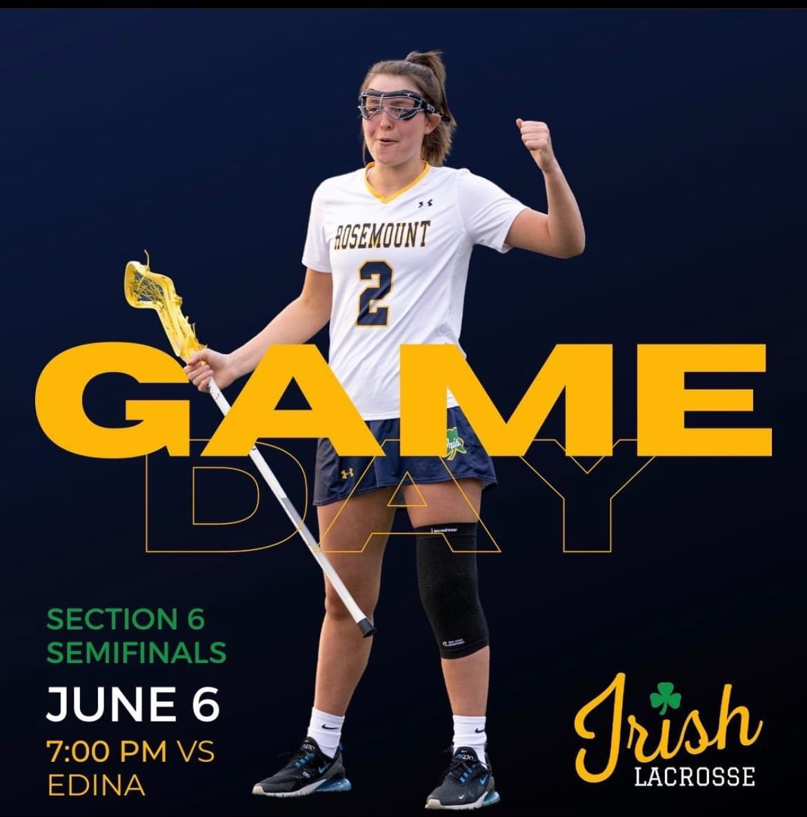 Come cheer on the Irish!! Edina 7pm Section Semifinals!!