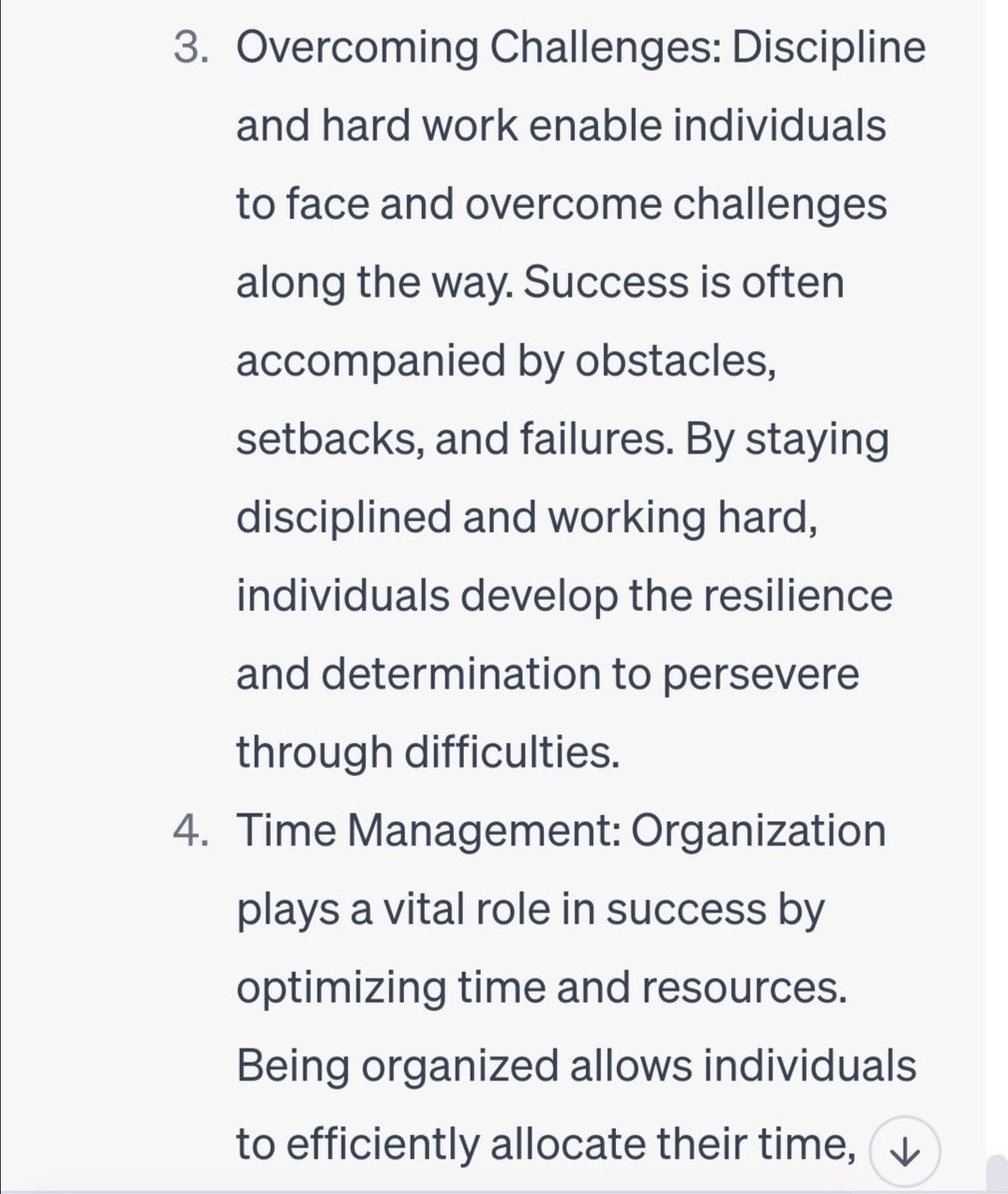 BintayIqbal12's tweet image. Most of time When #brilliance experiences an #unstructured or #undisciplined #life, it is more likely to run into #chaos than to #succeed
🔹Success often requires discipline, hard work, and organization for several reasons:
1.Focus and Direction
2. Consistency and Persistence