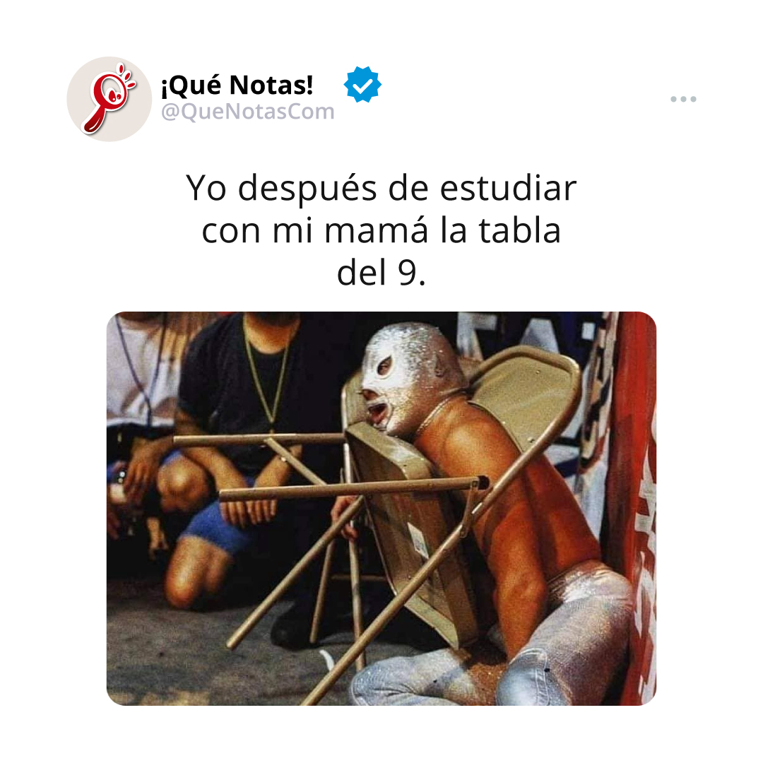 QueNotasCom's tweet image. Yo después de estudiar con mi mamá la tabla del 9...

#QueNotasCom #Memes #Tareas #Mama