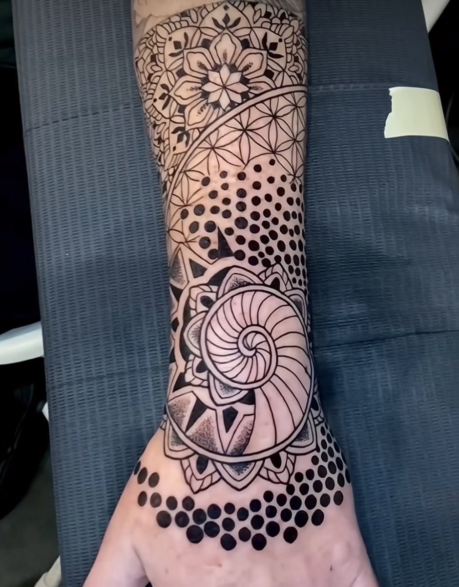 Tattoo by Man Yao 

mytats.com

#tattoo #dotworks #blackworks