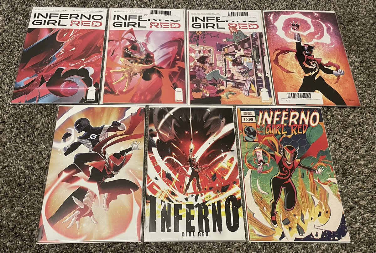 Completed my #InfernoGirlRed Book 1 Part 1 collection #Massiveverse