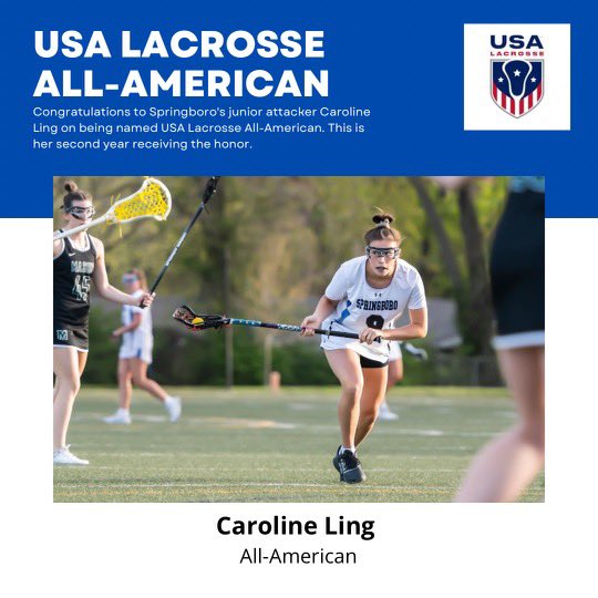 Congratulations to junior attacker Caroline Ling for earning ALL-AMERICAN honors for the second time!

<a href="/CinDayLAX/">CinDayLAX</a> <a href="/AstAD_Boro/">Kyle Longworth</a> <a href="/Boro_Panthers/">Springboro Panthers</a> <a href="/SWOH_W_Lacrosse/">SWOHWomensLacrosse</a> <a href="/swohiolax/">SouthwestOhioLax</a> <a href="/_carolineling/">caroline ling</a> <a href="/rutgers_wlax/">Rutgers Women's Lacrosse</a> <a href="/614_Girlslax/">614GirlsLax</a>