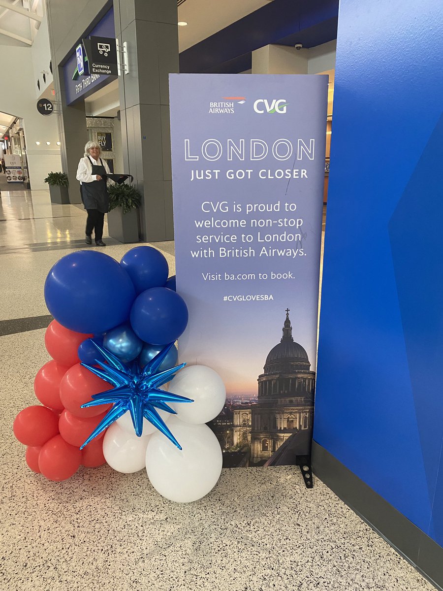 eatshoptweet's tweet photo. CVG welcomes British Airways and the direct flight to London 🇬🇧 https://t.co/T5JxOSYaxU