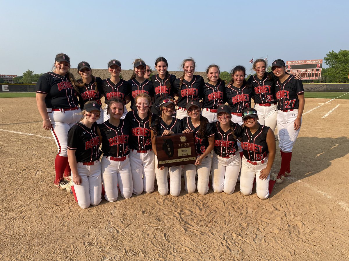 SOFTBALL: Benet Academy takes care of Richards in extra innings and are heading off to state after a 5-2 win in the supersectionals. Redwings take the field in the 3A State Semifinals at 10 am Friday at Louisville Slugger in Peoria. <a href="/BenetSoftball/">Benet Varsity Softball</a> <a href="/BenetAthletics/">Benet Athletics</a> <a href="/IHSAState/">IHSA State</a>