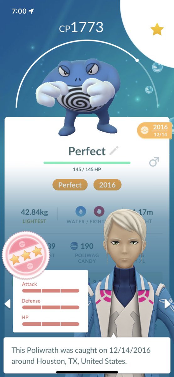 ScienceTime2013's tweet photo. @MYSTIC7 My first 100 IV #TeamMystic https://t.co/q0B6vOcL61
