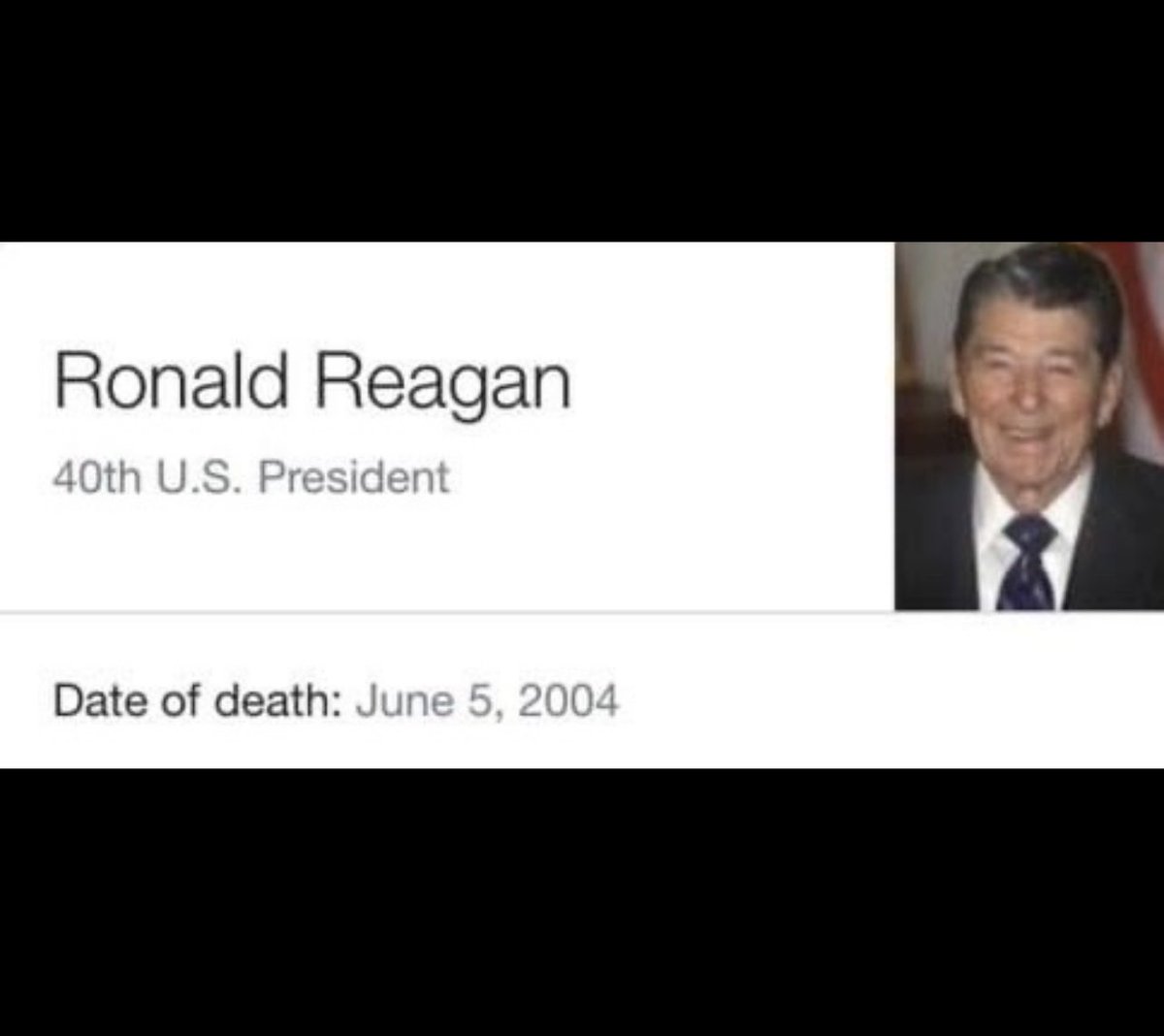 _bilaire's tweet photo. Happy Reagan Death Day to all who celebrate! https://t.co/g8QKmoWMIk