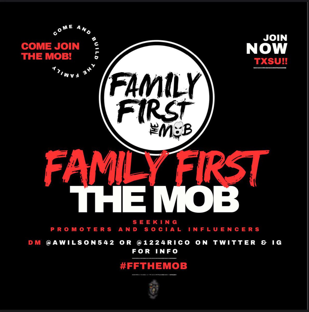 Come join the family #FamilyfirstTheMob #TXSU #UH