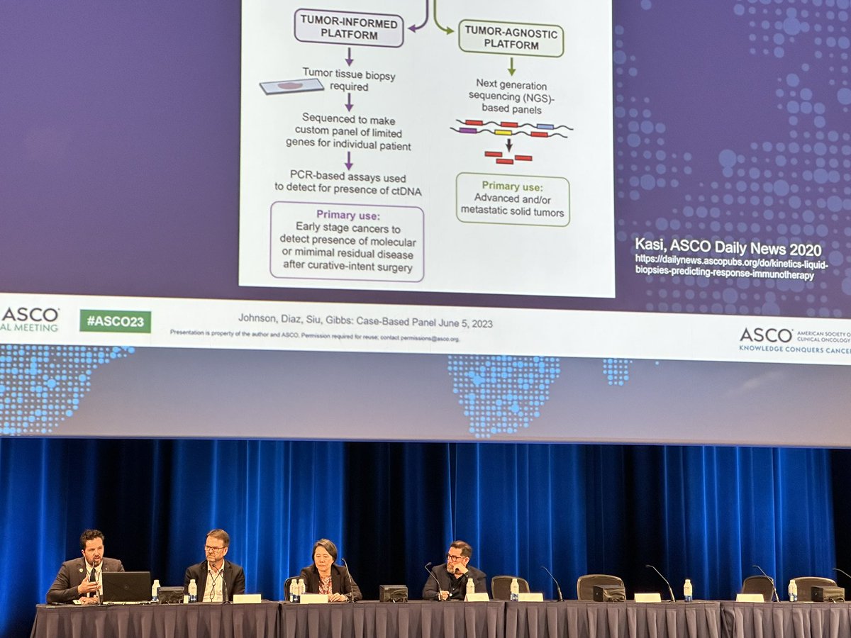 Small achievement🔓

Nice to see slides/illustrations from our✍🏽work for @ASCO Daily News being used by world experts during the ctDNA session. 

#ASCO23