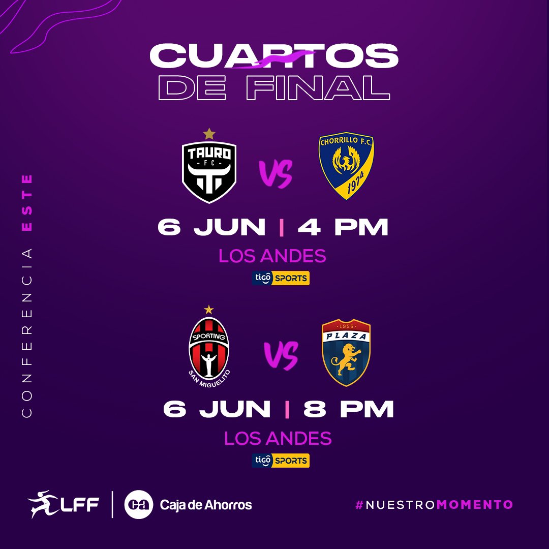 lffpanama's tweet photo. ¡𝐂𝐚𝐥𝐞𝐧𝐝𝐚𝐫𝐢𝐨 𝐜𝐮𝐚𝐫𝐭𝐨𝐬 𝐝𝐞 𝐟𝐢𝐧𝐚𝐥!🔥

Te traemos el calendario de los cuartos de final del Torneo 2023 Copa Caja de Ahorros🏆.

#NuestroMomento https://t.co/89UU98N6kD