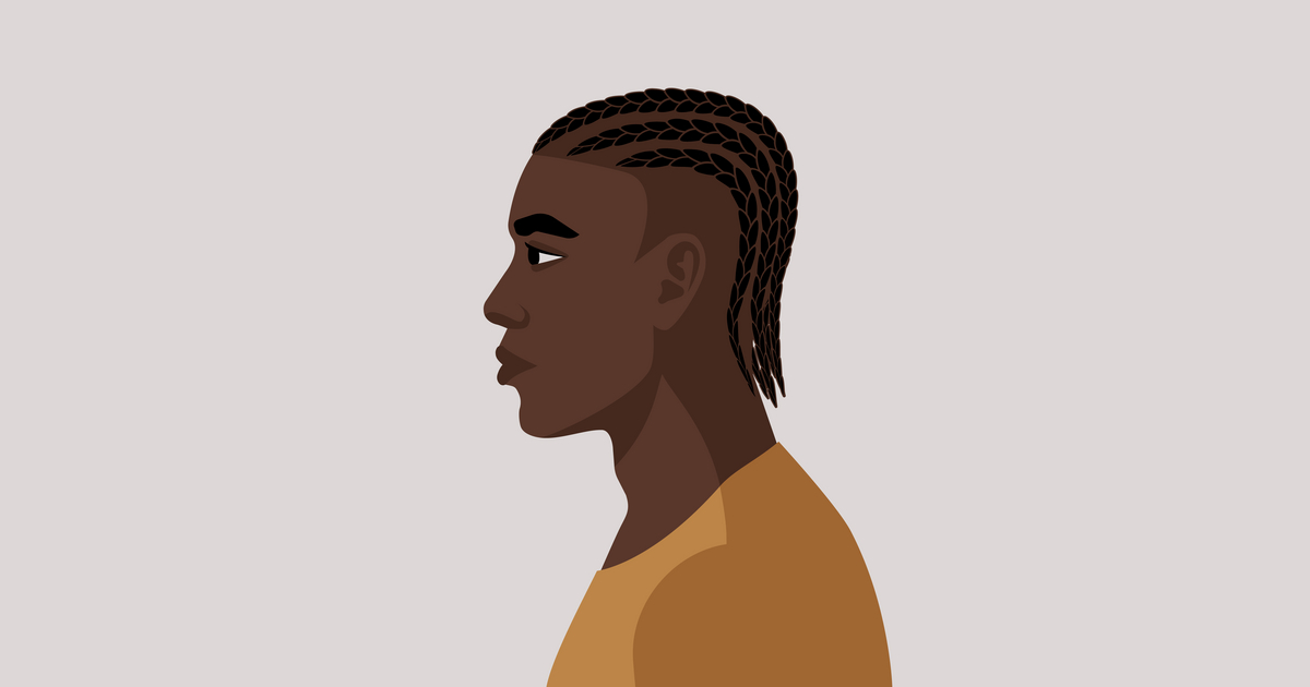 NatBasil's tweet image. Latest Vector @VectorStock black man with african braiding hairstyle #VectorStock vs2.page.link/vfzg
