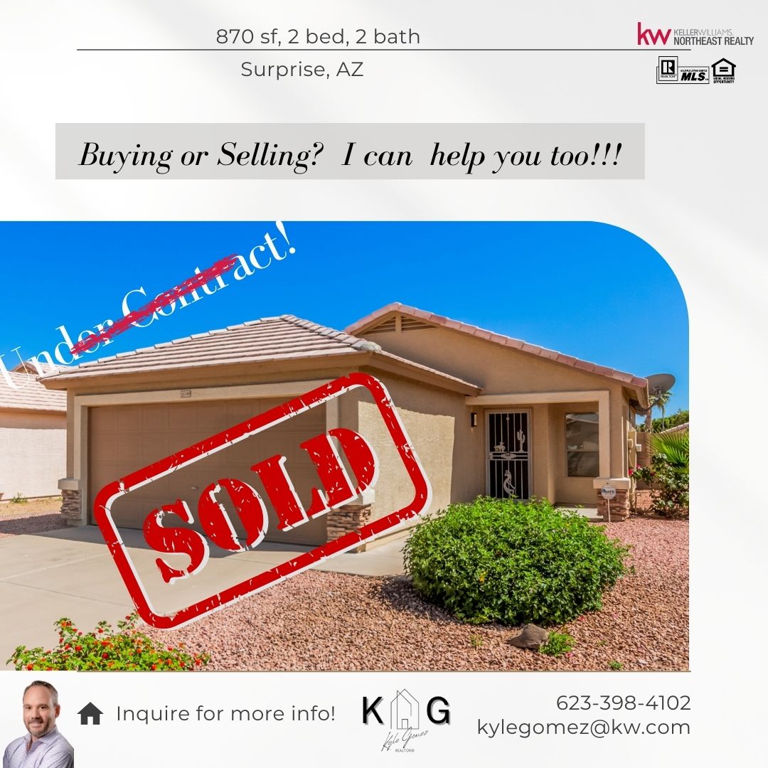 Congratulations to my wonderful client who got more than he ever thought possible, and with multiple offers!  
#PhoenixHomesForSale #phoenixrealtor #arizonarealestate #tsmcaz #movingtoaz