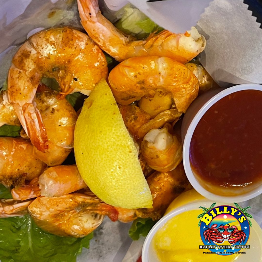 Hot, fresh steamed shrimp sprinkled with your favorite Billy’s spice, with melted butter and homemade cocktail sauce will be waiting for you! 🦐 

Come get some! Doors open at 11!

#billysoysterbar #shrimp #seafood #hot #fresh #delicious #panamacitybeach #eatlocal