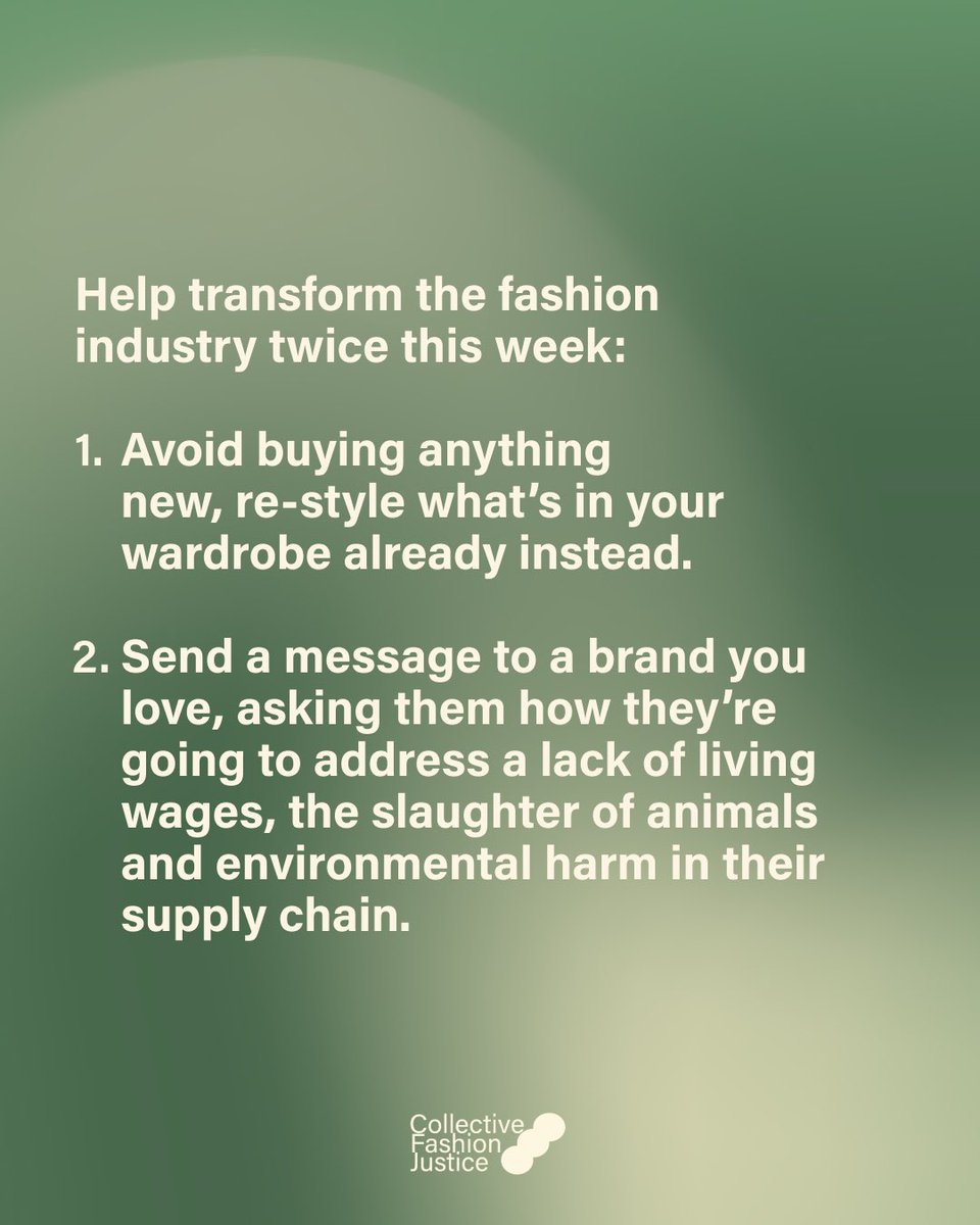 Co_Fash_Justice's tweet image. How do you like to play your part in transforming fashion for good? 🌱 

#transformfashion #restyle #fashion