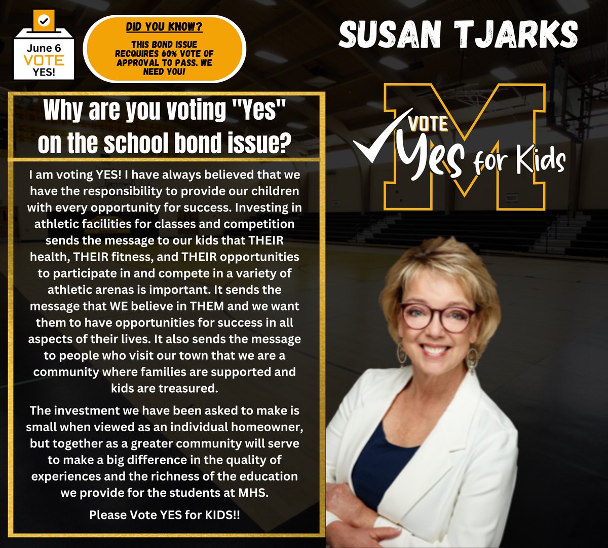 VoteYesMitchell's tweet image. Thank you for voting YES @SusanTjarks!

#VoteYesForKids