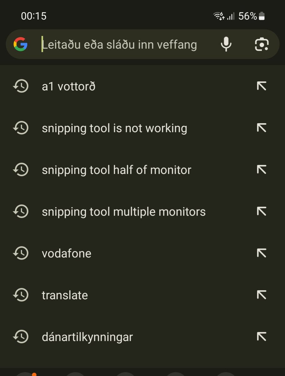 Er með svo nördalega leitarsögu