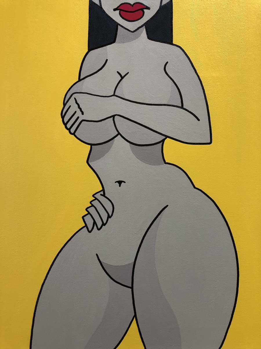 Stephanie 
24 x 30 in 
acrylic/oil marker on canvas