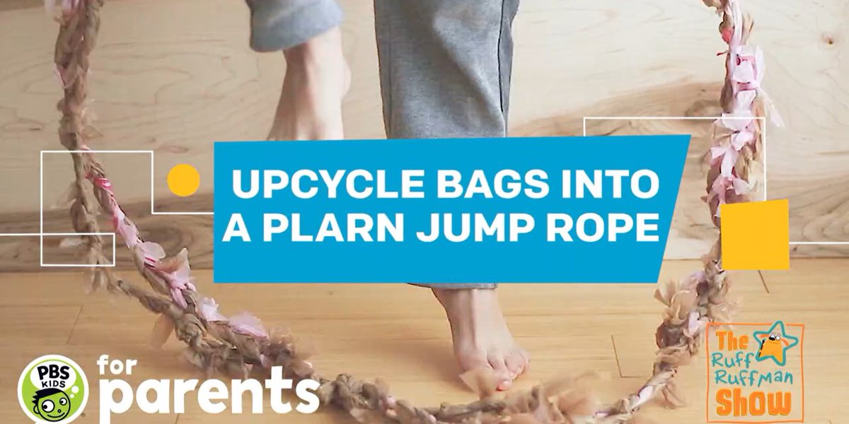 MathBRIX's tweet image. It&apos;s #WorldEnvironmentDay! Show kids there are fun &amp;amp; creative ways to #beatplasticpollution by upcycling plastic bags into a jump rope. Get step-by-step instructions with video from @PBSKids for Parents pbs.org/parents/crafts…