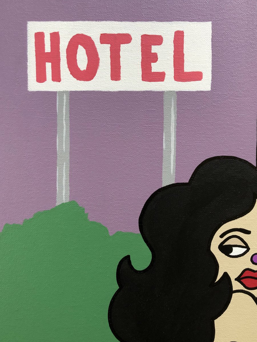 Nocturnal 
16 x 20 in 
acrylic/oil marker on canvas