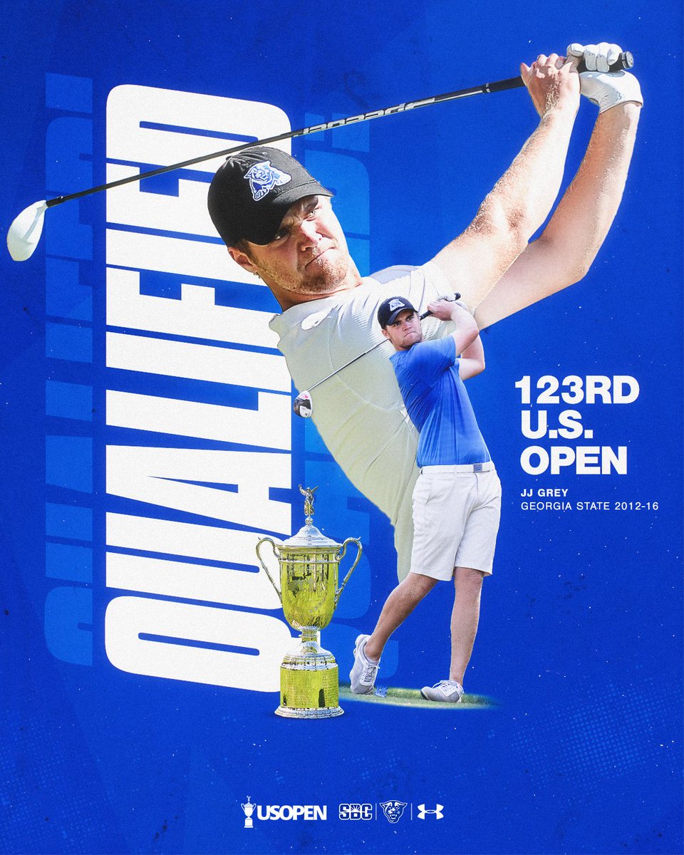 𝗨.𝗦. 𝗢𝗽𝗲𝗻 𝗕𝗼𝘂𝗻𝗱‼️

Congrats to former Panther <a href="/JJ1393/">JJ Grey</a> on qualifying for the 123rd U.S. Open! 

Grey becomes the first Georgia State Men’s Golf alumnus to qualify for the U.S. Open. 

🔗: t.gsu.edu/3OYbKTY

#OurCity | #PantherPro