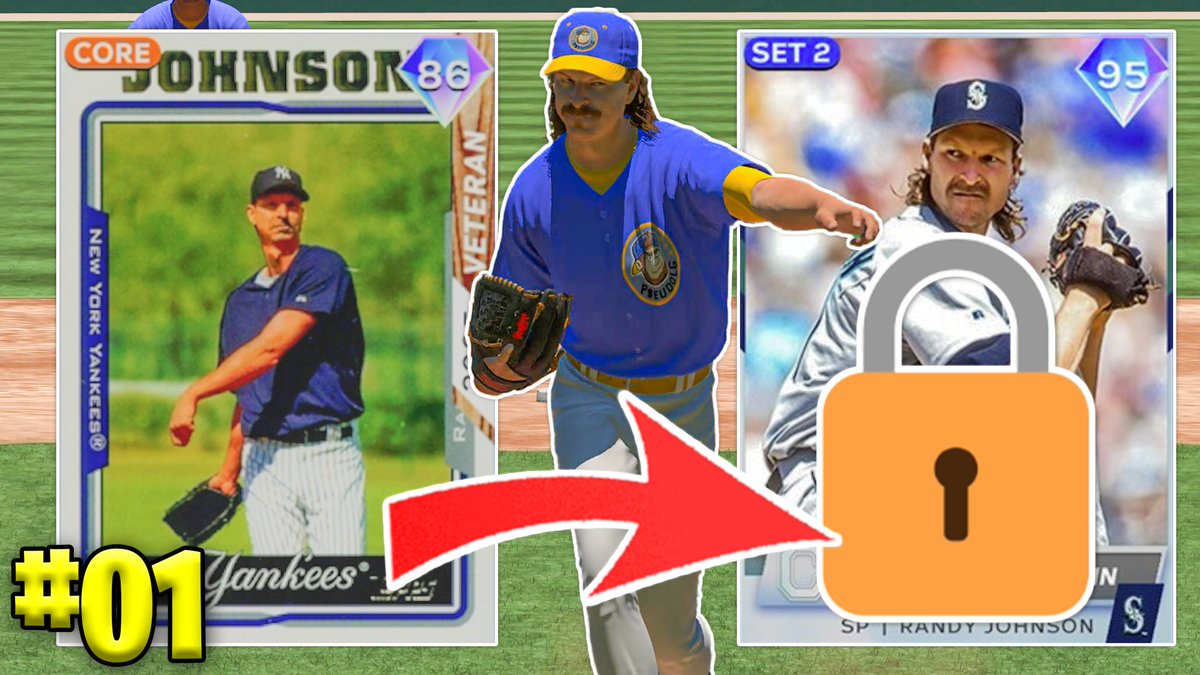 TravPlaysGamez's tweet photo. Today's video is the first of our new series "Evolution."  

Episode 1 stars "The Big Unit" Randy Johnson as we attempt to win a game with his 86 Veteran card. Go watch, like &amp; subscribe if you're not already!

#MLBTheShow23 https://t.co/XyUghPaoRE
