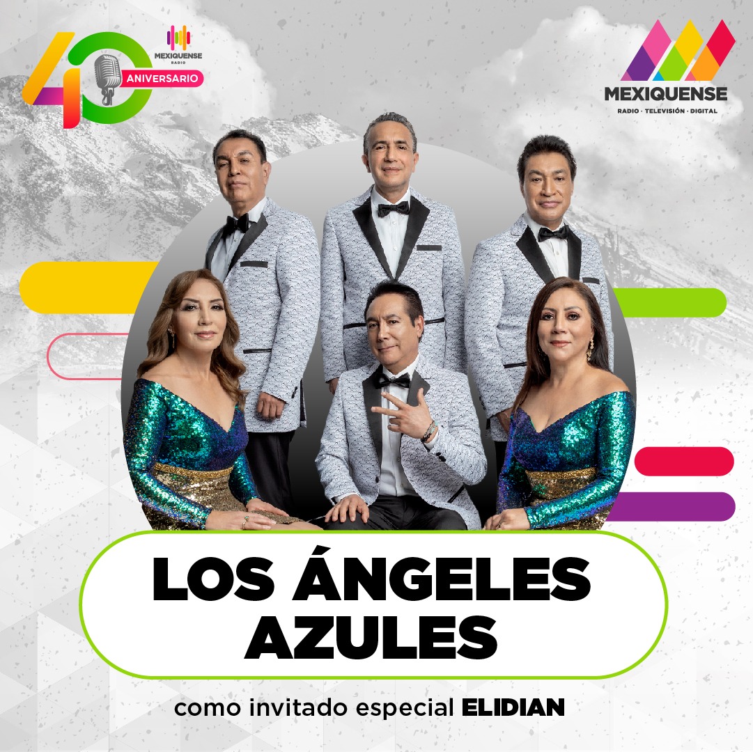 ¡De Iztapalapa para #MexiquenseR! 🎶 Los <a href="/angelesazulesmx/">Los Ángeles Azules</a> serán parte de la celebración por nuestro #40aniversario 🎊 ¿Están listos para bailar como si no hubiera un mañana?🕺

#40AñosAlAire📡
🔺Síguenos en todas nuestras redes sociales🔻