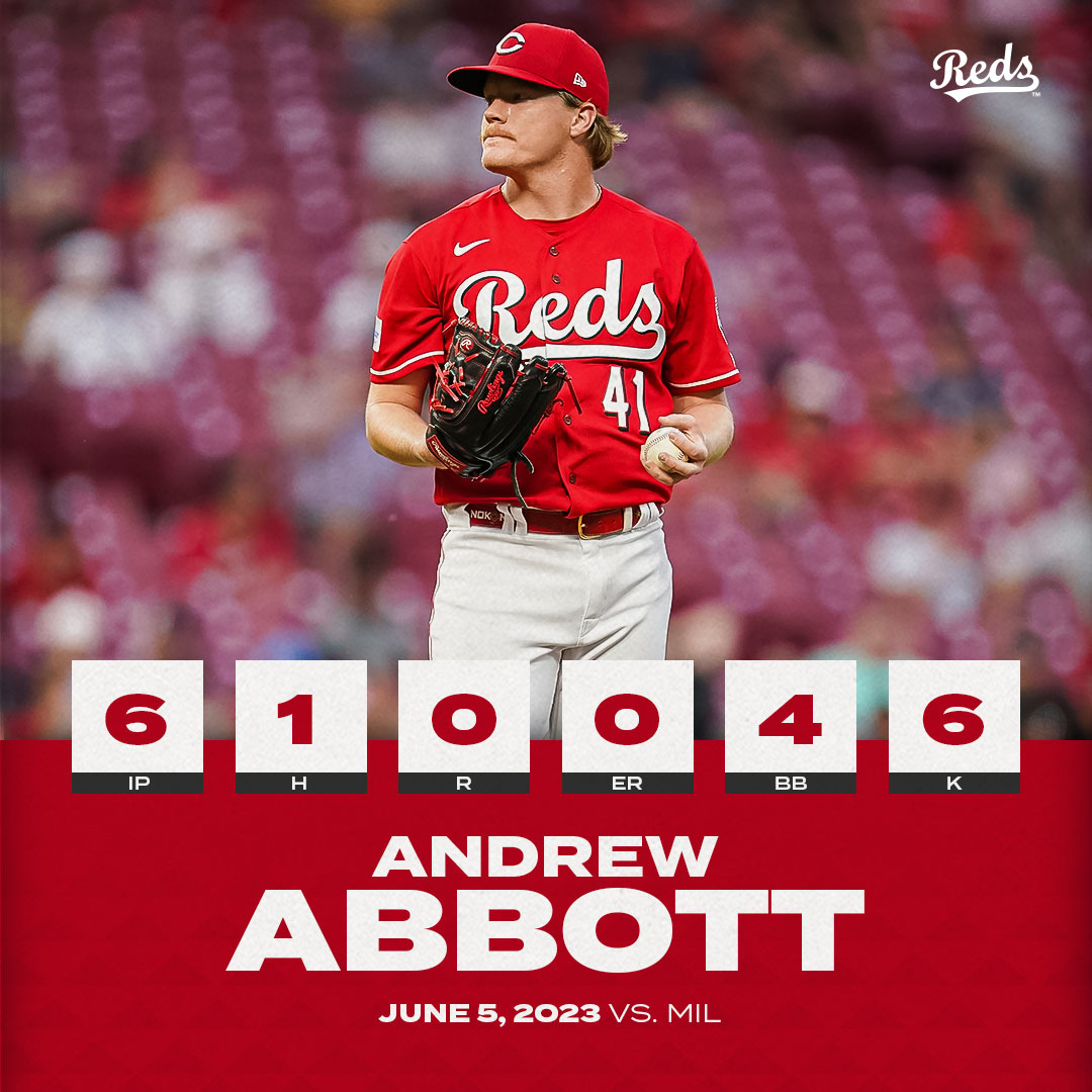 Reds's tweet image. We'd say this qualifies as a pretty good MLB debut... 

@andrewabbott33