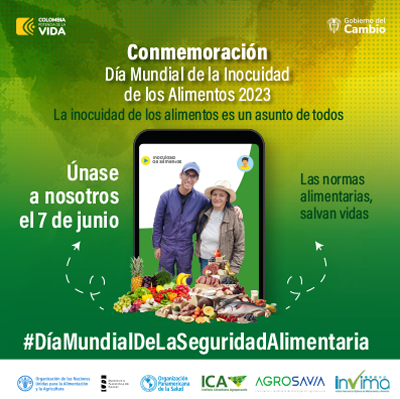 Día Mundial de la #InocuidadAlimentaria, trabajemos juntos 🤝por una producción de alimentos que  aporte a la salud de los consumidores👩🏽‍🌾👨🏿‍🌾⚕️ #AMRCodexTexts #WorldFoodSafetyDay 

➡️fao.org/fao-who-codexa…