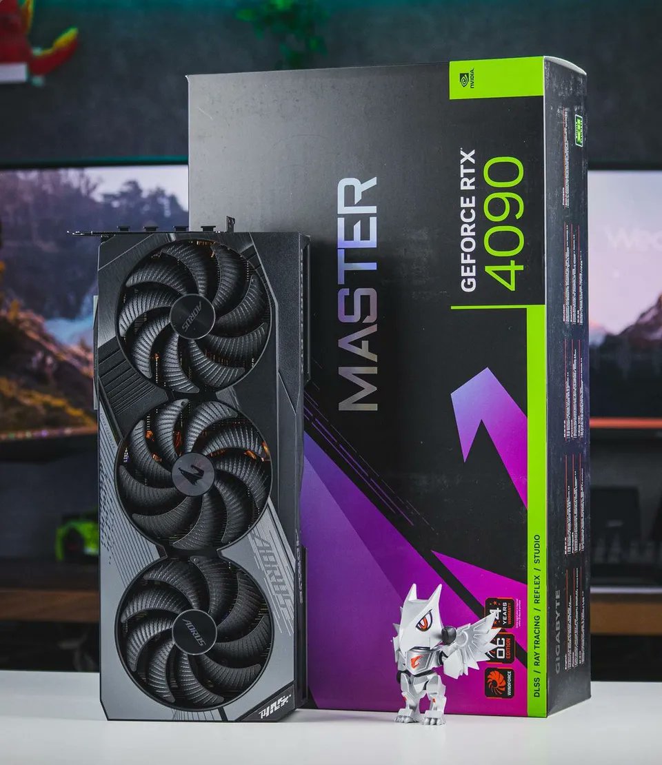 AORUS 4090 MASTER and its little friend 🦅 What should we name our mascot?

Get the MASTER here! 👉 aorus.shop/AORUS-RTX-4090…

#AORUS #GIGABYTE #NVIDIA #RTX4000 #RTX4090 #Gaming