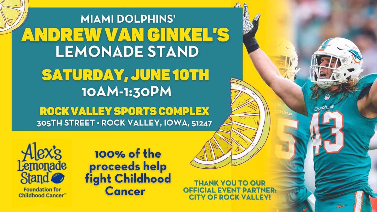 Samantha Van Ginkel (@sam_vanginkel) on Twitter photo NW Iowa peeps: please join Andrew & I at the RV Sports Complex this Saturday. Baseball, lemonade, & inflatables for kids of all ages! 100% of the proceeds go towards <a href="/AlexsLemonade/">Alex's Lemonade Stand Foundation</a> 🍋 if you can’t make it, but would like to donate, click the link below! alexslemonade.org/mypage/3311542… 🤍 NW Iowa peeps: please join Andrew & I at the RV Sports Complex this Saturday. Baseball, lemonade, & inflatables for kids of all ages! 100% of the proceeds go towards <a href="/AlexsLemonade/">Alex's Lemonade Stand Foundation</a> 🍋 if you can’t make it, but would like to donate, click the link below! alexslemonade.org/mypage/3311542… 🤍