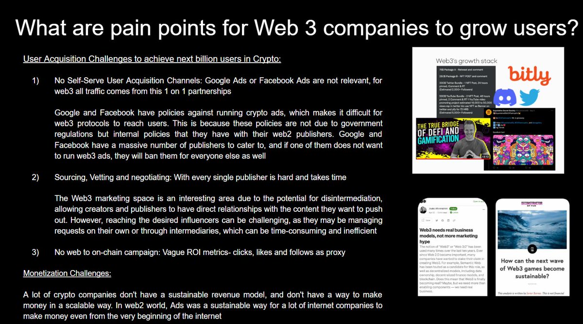 naomiiixia's tweet image. User acquisition in Web3 presents unique opportunities due to the higher fidelity customer data, the ability to embed value in messages, and the potential for greater monetization upside. #Web3ads #Hypelab #Web3growth