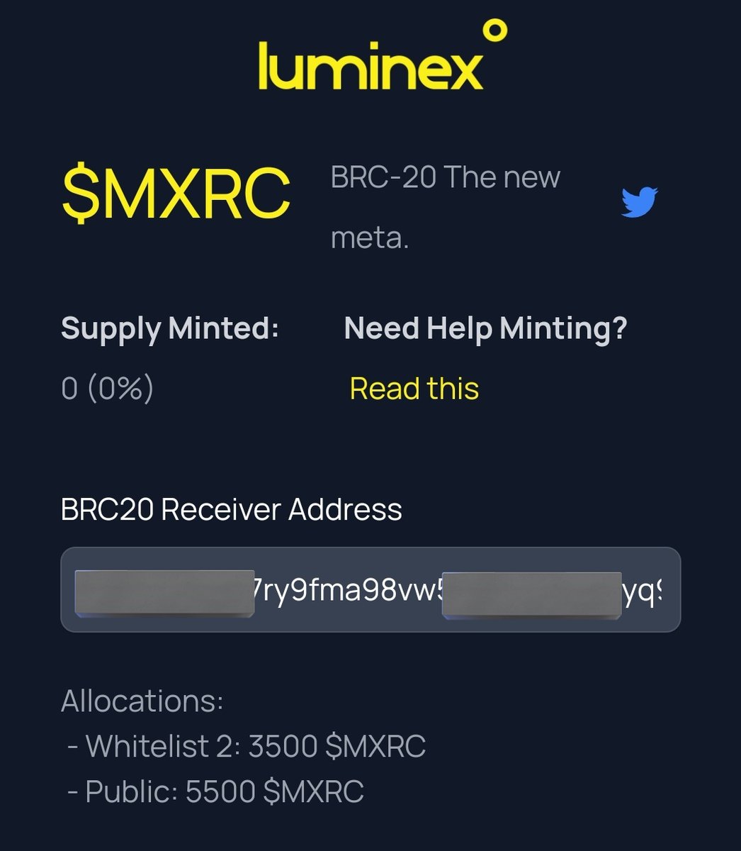 Finally Whitelist @metabrc  $MXRC Can't Wait For Launch 🤍🥃🔥🔥

#MXRC #metabrc20 #Brc20 #Bitcoin #binance  $MXRC