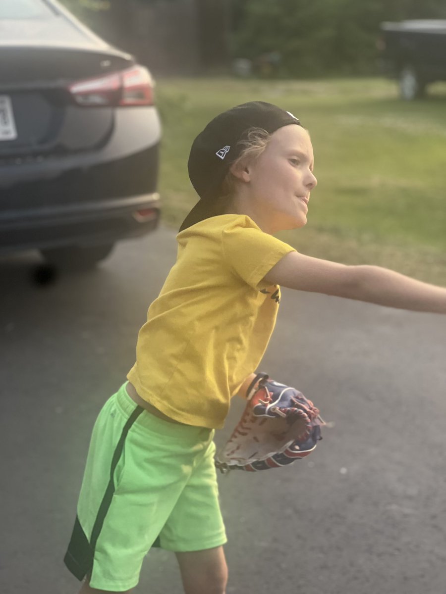 BrittRene's tweet photo. Jensen said his ready for travel ball and to sign is scholarship with Vitello and the @Vol_Baseball 😂😅🤣 #wegonnalearntoswingfirst #youstillhaveateeballglove https://t.co/YjFAdXOYVe