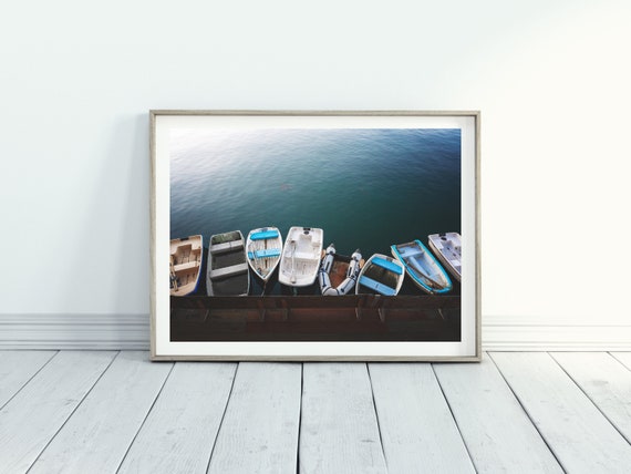 Dinghy Boats in a Row Photo Print for Coastal etsy.me/3k01aOD #nauticalprint #nauticaldecor #beachhousedecor #coastalstyle @etsymktgtool