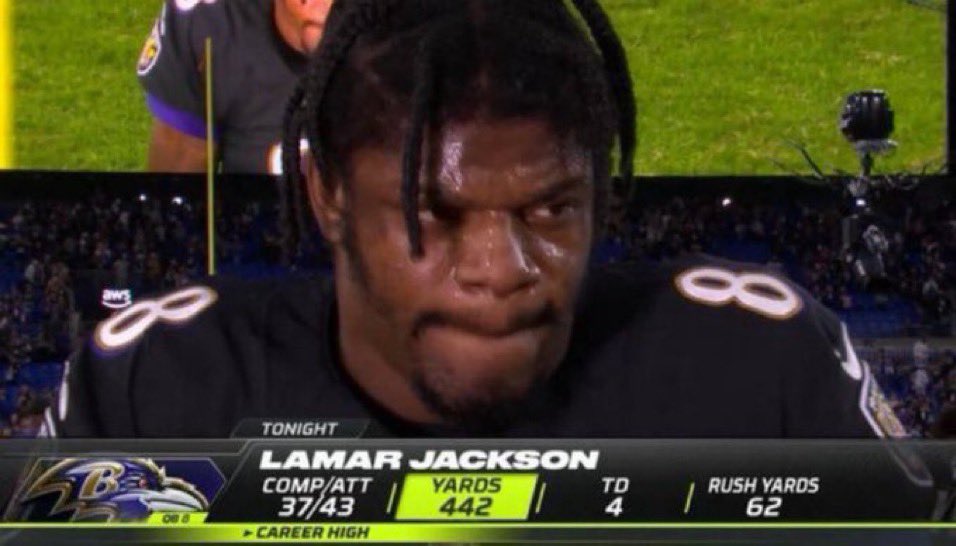 Lamar Jackson cooked on October 11, 2021.