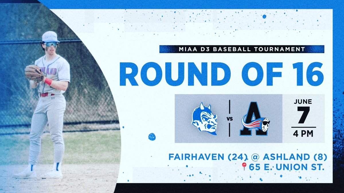 ClockerAD's tweet image. Baseball will host Fairhaven in the D3 Round of 16 on Wednesday at 4:00PM. Let’s pack the place @ClockerNation! @CoachMessAHS @ClockerClub @Kstcoeur @MrsELachapelle @Ms_Sullivan_AHS @AshlandSuper @ClockerTalk