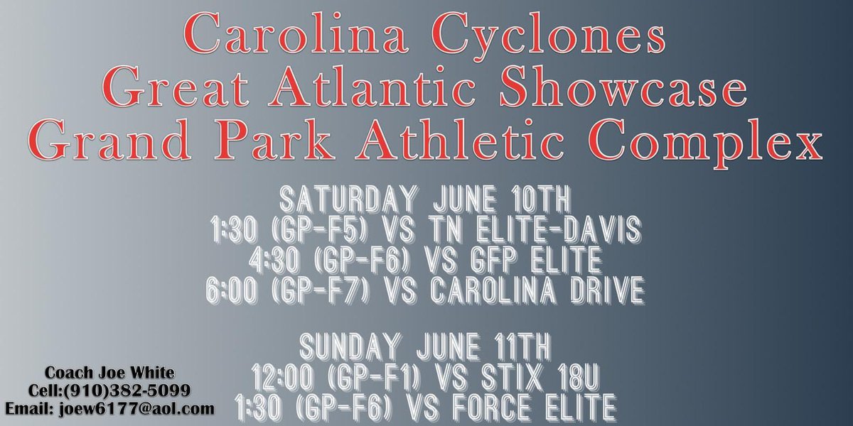 Our schedule for this weekend!!