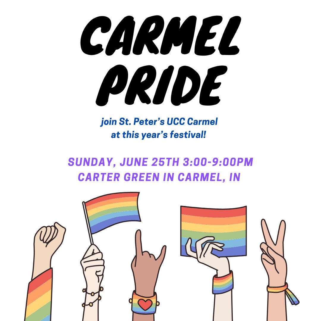 Join us as we celebrate PRIDE this weekend in Carmel! Stop by our booth and say hello! 🏳️‍🌈🏳️‍⚧️
#lgbtq🌈 #Pride #CarmelPride #loveislove #justice #equality
