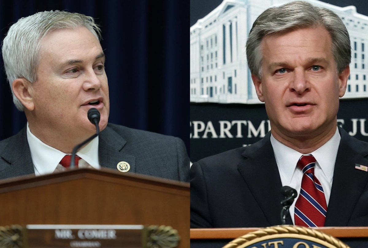 krassenstein's tweet photo. BREAKING: The GOP is now attacking the FBI and Christopher Wray for not publicly releasing a document that would endanger the confidentiality of law enforcement sources.  Here is what we know:

- The FBI HAS provided the document to members of the House.
- The FBI can not undermine the integrity of an ongoing investigation by releasing possible evidence to the public.
- The information came from former Trump attorney Rudy Giuliani in 2020, right before the election.
- The Trump-Appointed DOJ and Trump-Appointed FBI director “found no reason” to pursue an investigation about it.
- Although the source of the document is "credible, the source said they "could not provide any opinion on the underlying veracity of the information provided by the Ukrainian individuals" who gave them the info, according to Rep. Raskin.

So let me sum this up.  

The GOP wants to hold the Trump-appointed FBI director in contempt after he showed the House the document requested and briefed them on it, all because he doesn't want to publicly release a document that will possibly endanger sources and undermine an open investigation.  

The Document was provided by Rudy Giuliani right before the 2020 election, and the source of the document says they don't know if it's true. 

This is likely an effort to spread innuendos and a false narrative if you ask me. 

Thoughts?