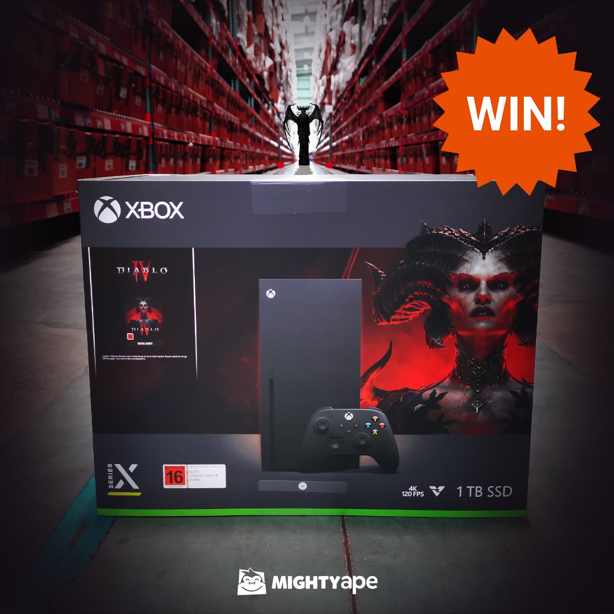 Swing on over to the Mighty Ape Games page and get in the draw to win this Xbox Series X Diablo IV Console Bundle :O facebook.com/MightyApeGames…