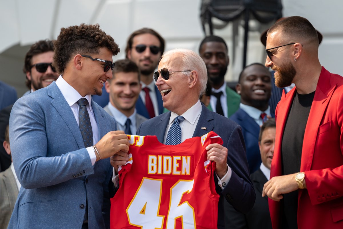 Today, I welcomed the 2023 Super Bowl Champion Kansas City Chiefs to the White House!