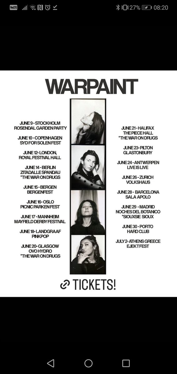 _EKAP_'s tweet photo. The @_Warpaint Europe tour!
Still tickets on their website ❤️ https://t.co/eB80gCTveX