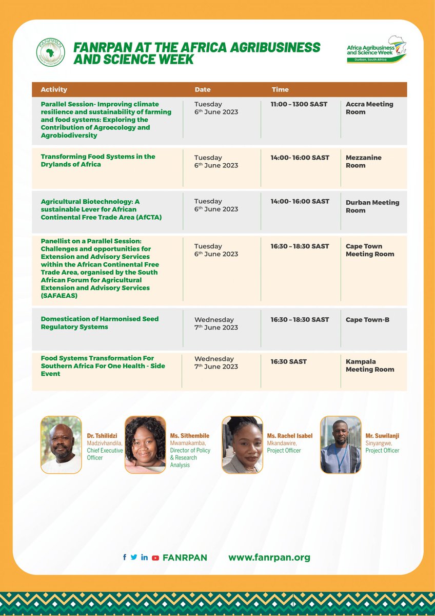 🌾🌍 FANRPAN at the Africa Agribusiness &amp; Science Week in Durban! 🌱🚀 #AASW8 #AASW2023